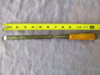 T H WITHERBY 1/2 INCH WIDE SOCKET CHISEL WITH BEVELED SIDES 7