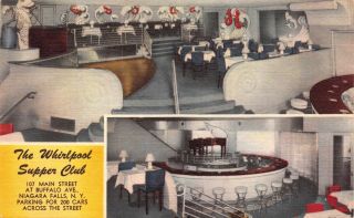 Linen Postcard The Whirlpool Supper Club In Niagara Falls,  York 119387