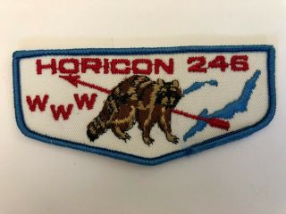 Horicon Lodge 246 F2 Oa Flap Patch Order Of The Arrow Boy Scouts