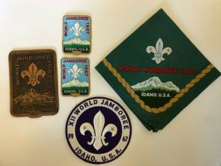 1967 World Jamboree Neckerchief & Patch Set Boy Scouts International
