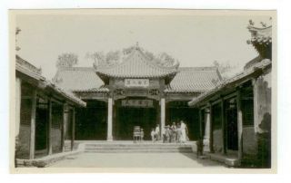 C1930s China Chinese Temple Area Photo - Likely Near Peking
