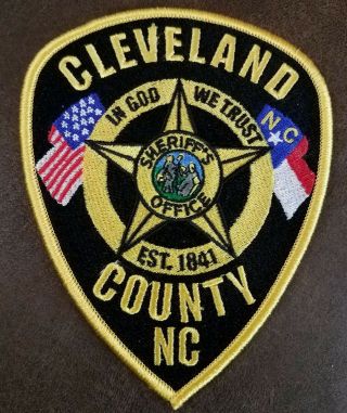 Cleveland County Nc Police / Sheriff Patch North Carolina