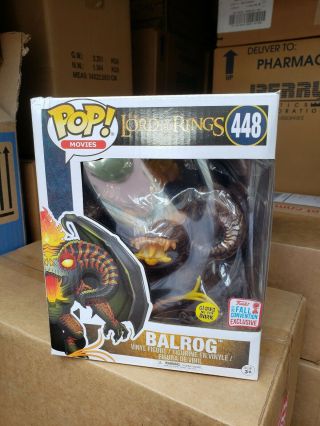 Funko Pop Movies The Lord Of The Rings Balrog Gitd Nycc 2017 Exclusive
