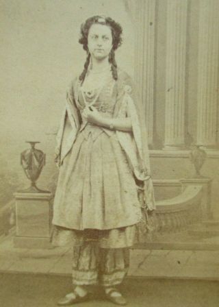 CDV Photo Actress? Victorian Lady? in Theatre Costume by W.  Guthrie,  Newcastle 2