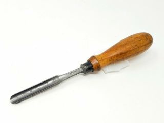 Vintage W.  Butcher 7/16 " Gouge Wood Turning Carving Chisel Tool England Sweep 8