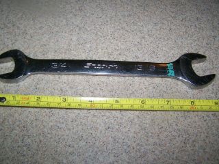 Snap On Wrench 3/4 " X 13/16 " Vo2426b Open End Wrench