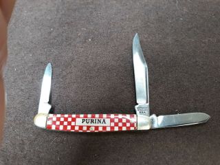 Vintage Purina Kutmaster 3 Blade Pocket Knife Edge 3