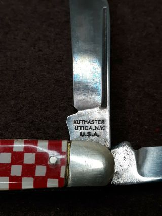 Vintage Purina Kutmaster 3 Blade Pocket Knife Edge 4