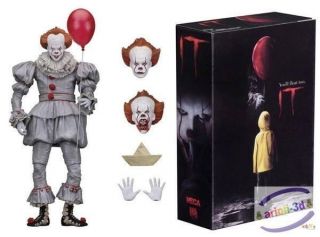 Pennywise It Action Figure Ultimate 2017 Neca Horror Movie Clown Stephen King 