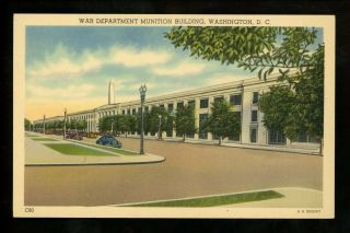 Washington Dc Postcard Government Buildings War Department Munition Building