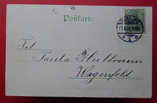 August 17,  1901 Postcard in memory of Victoria Kaiserin Friedrich (1840 - 1901) 3