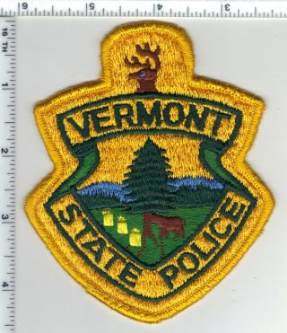State Police (vermont) 1st Issue Shoulder Patch From The Early 1980 