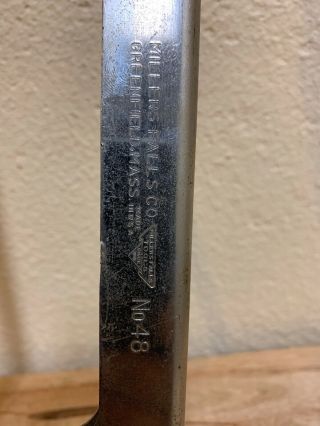 Rare VTG Millers Falls Hack Saw 1868,  No 48/USA,  5 Size Blade. 2