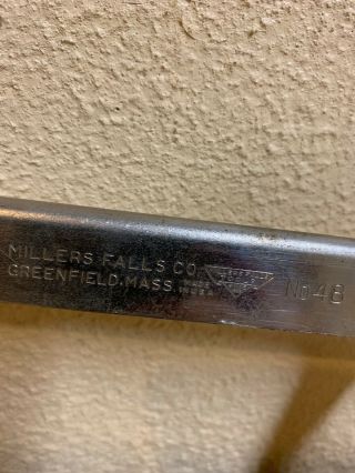 Rare VTG Millers Falls Hack Saw 1868,  No 48/USA,  5 Size Blade. 3