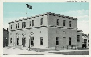Mt.  Carmel,  Illinois,  1910s ; Post Office