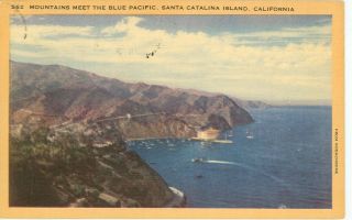 Santa Catalina Island - California - Mountains Meet The Blue Pacific (ca - Box - 51)