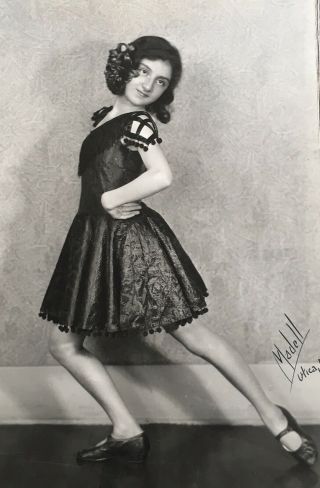 Vtg 1920’s Flapper School Girl Glamour Photograph Dance Madell Studio Jazz Age