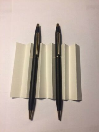 Vintage Cross Classic Black 2501 Pen And Pencil Set
