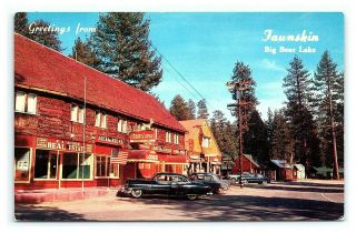 Vintage Postcard Fawnskin Big Bear Lake California V1