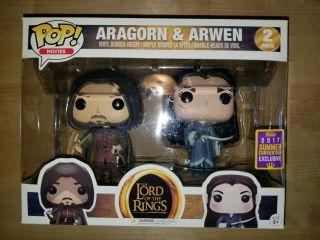 Funko Pop 2 - Pack Lord Of The Rings Aragorn & Arwen Summer Exclusive