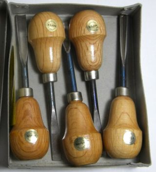 Mifer 5 Piece Wood Carving Set Of Chisels