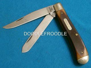 Nm Vintage Schrade Usa 94ot Old Timer Slimline Trapper Knife Knives Pocket Tools