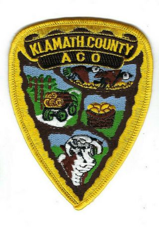 Klamath County Or Oregon Aco Animal Control Officer Police Patch -