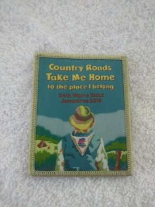 2019 World Scout Jamboree Country Roads Take Me Home Green Border