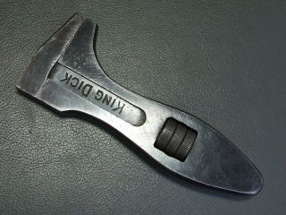 Vintage King Dick 6 1/8 " Adjustable Spanner Wrench Old Tool