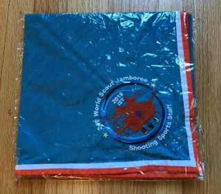 2019 World Scout Jamboree Shooting Sports Ist Staff Embroidered Neckerchief