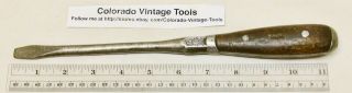 11  Perfect Handle " Style Flat Tip Screwdriver - Vintage Hand Tool / $5 Ships