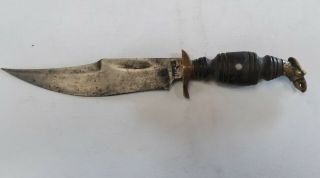 Vintage Mexican Eagle Head Hunting Fighting Knife Gonzalez Early 1900s Knife