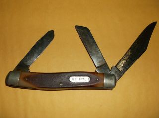 Old Timer 935 John Primble Belknap Inc Usa Stockman Pocket Knife.