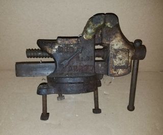 Vintage Red Arrow 3  Bench Vise Swivel Anvil Vice No.  31 Made In Usa