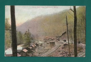 Stonewall,  Raleigh County,  Wv Postcard View Of Coal Mine And Company Houses