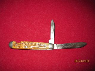 Vintage Pocket Knife Cattaraugus Cutlery Co.  Little Valley N.  Y.