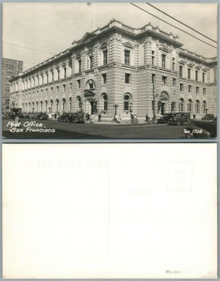 San Francisco Ca Post Office Vintage Real Photo Postcard Rppc