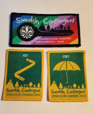 24th World Scout Jamboree 2019 Sweden Swedish Contingent Patch Badge Ist Cmt
