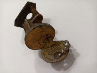 Old Fraim Door Lock And Key.  Made In Usa Lancaster Pa E.  T Fraim A1