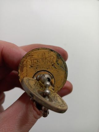 Old Fraim Door Lock and Key.  Made in USA Lancaster PA E.  T FRAIM A1 3