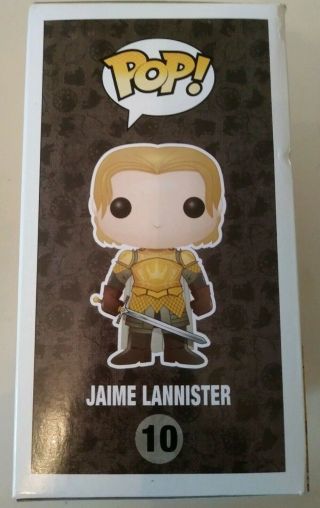 Jaime Lannister Funko Pop Game of Thrones 10 Edition Two Kingsguard 2