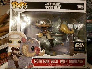 Funko Pop Star Wars Hoth Han Solo With Tauntaun Smugglers Bounty Rare