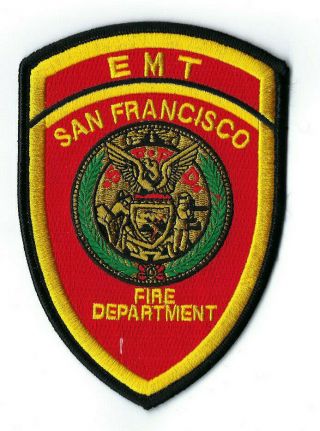 San Francisco Ca California Fire Dept.  Emt Patch -