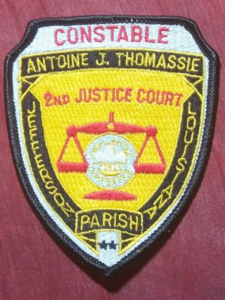 Louisiana State Jefferson Parish Constable 2nd Justice Court Police Patch
