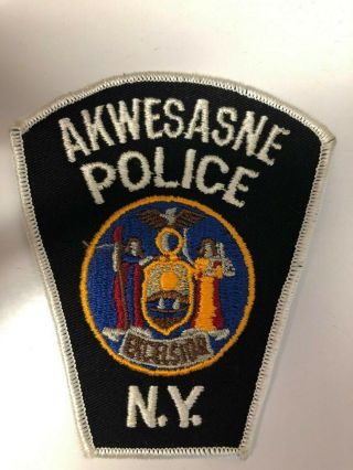 Old Akwesasne York Police Patch - Defunct Indian Tribal Pd