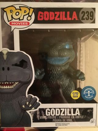 Funko Pop Movies Godzilla 239 - Glow - In - The - Dark Underground Toys Exclusive