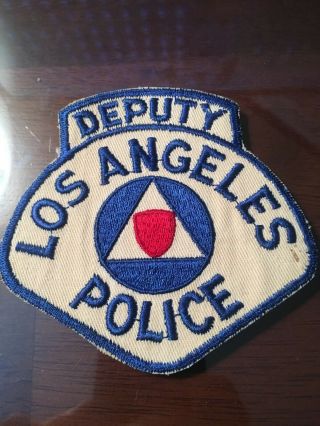 Rare California Police Patch Ca 1950s Deputy.  Cd Aux