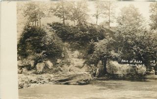 Viola Wisconsin Rock Of Ages Bluffs On Kickapoo River 1910 Real Photo Rppc