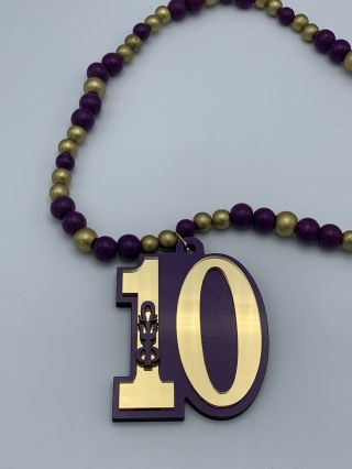 Omega Psi Phi - Beaded Line Number Tiki Necklace 10 2