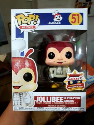 FUNKO POP ! Jollibee In Philippine Barong #51 HobbieStock Glow Exclusif